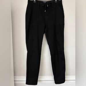 Judy Blue Black Jogger Jeans Stretch High Rise Drawstring Comfy Size 15/32